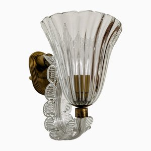 Wall Lamp attributed to Barovier, 1940s