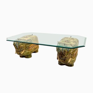 Antique Temple Elephant Coffee Table