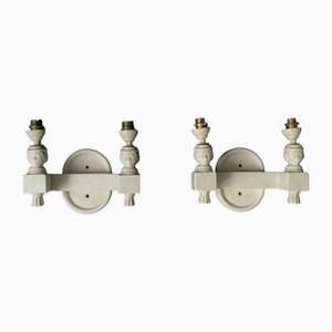 Anthropomorphic Wall Lamps in the style of Georges Jouve, France, 1950s, Set of 2
