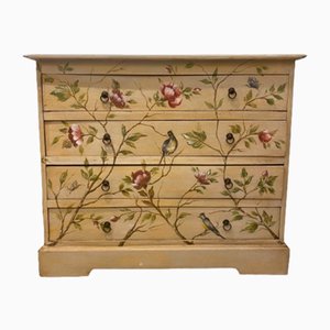 Italian Hand Painted Floral Chest of Drawers
