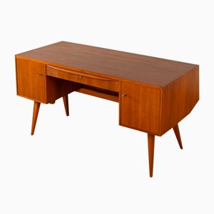 Walnut Veneer Desk, 1950s