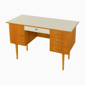 Schreibtisch aus Eschenfurnier, 1960er