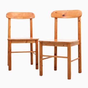 Scandinavian Chairs in Pine by Rainer Daumiller, 1970s, Set of 2