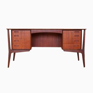 Mid-Century Danish Executive Teak Desk by Svend Aage Madsen, 1960s