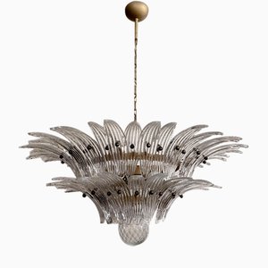 Murano Chandelier in Transparent Glass, 1990s