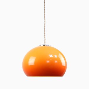 Orange Jolly Pendant Lamp by Luigi Massoni for Guzzini, 1970s