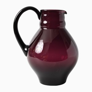 Art Deco Purple Glass Jug by Andries Dirk Copier for Royal Leerdam, 1930s