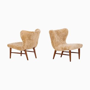 Easy Chairs by Erik Bertil Karlén, 1950s, Set of 2