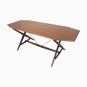 Escritorio / mesa de comedor Tl2 Cavalletto Mid-Century moderno atribuido a Franco Albini para Poggi, años 50