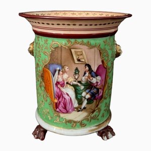 Louis Philippe Flowerpot in Green