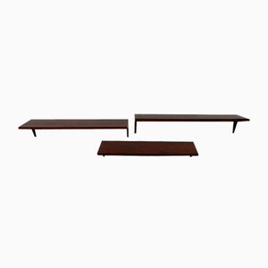Danish Modern Rosewood Shelves by Poul Cadovius for Cado, 1960s, Set of 3