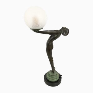 Clarity Skulptur Tischlampe im Art Deco Stil von Max Le Verrier, 2024