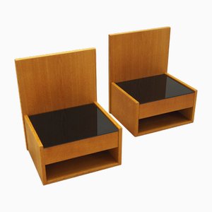 Danish Hanging Bedside Cabinets by Hans J. Wegner for Getama, 1960s, Set of 2