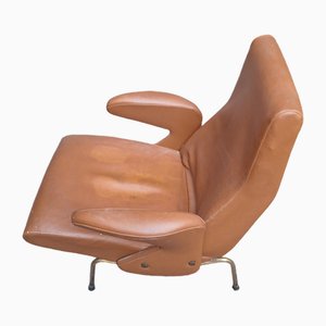 Armchair Dolphin Model in Brown Eco-Leather by Erberto Carboni for Arflex, 1950s