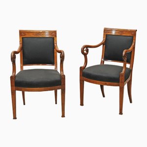 Vintage Biedermeier Chairs, 1820, Set of 2