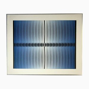 Dordevic Miodrag, Kinetic Composition, 1970s, Gouache on Paper, Framed