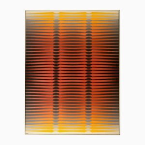 Dordevic Miodrag, Kinetische Op-Art Komposition, 1960er-1970er, Gouache auf Papier, Gerahmt