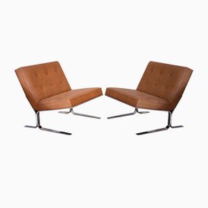 Leather Lounge Chairs, 1970s, Set of 2