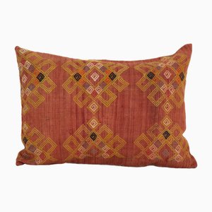 Turkish Lumbar Kilim Pillow Cover, 2010s