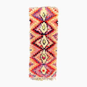 Small Moroccan Boucherouite Berber Cotton Rug, 1980s