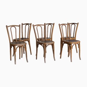 Chaises de Bistrot par Michael Thonet, France, 1950s, Set de 6