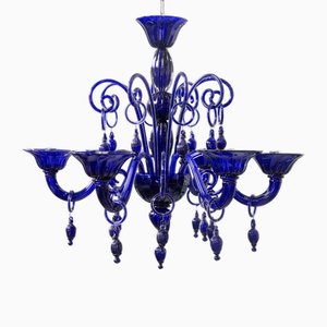 Lustre Blue Moon par Bottega Veneziana