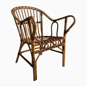 Vintage Bamboo Armchair, 1960s