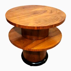 Art Deco Italian Coffee Table with Two Round Tops, 1930s
