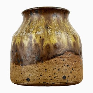 Kleine deutsche Mid-Century Studio Vase aus Keramik von Walter Stürmer, 1960er