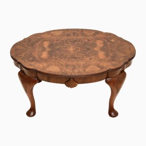 Antique Burr Walnut Coffee Table, 1900s