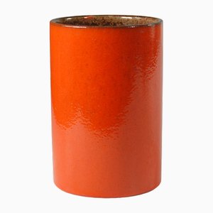 German Pop Art Ceramic Tube Vase from Scheurich, 1970s