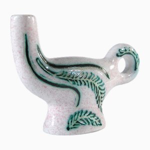 French Ceramic Candleholder by Charles Voltz for Vallauris, 1950s