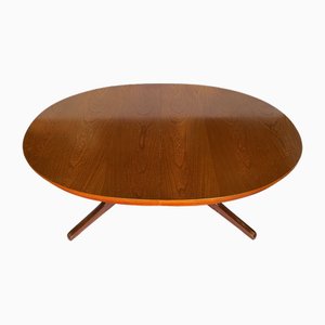 Scandinavian Oval Extendable Table in Teak, 1960s