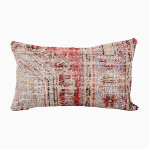 Turkish Faded Red Lumbar Cushion Cover