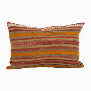 Housse de Coussin Kilim Vintage en Chanvre Bio à Rayures