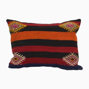 Striped Lumbar Kilim Cushion Case