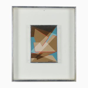 Gianni Frassati, Abstract, 1960s, Oil on Canvas, Framed