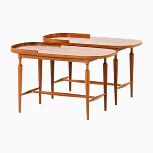 Side Table in Mahogany by Josef Frank, 1939, Set of 2