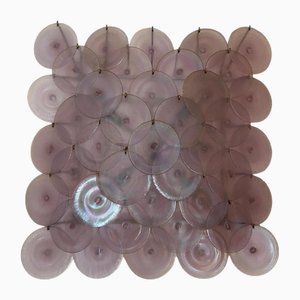 Lámpara de pared de cristal de Murano de Mazzega, Italia, años 60