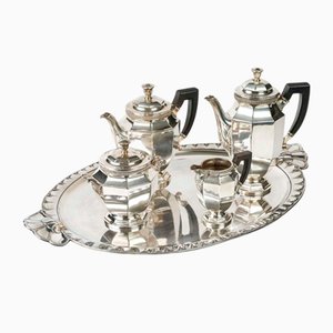 Gallia Silver Plated Coffee and Tea Service, 1930, Set of 5