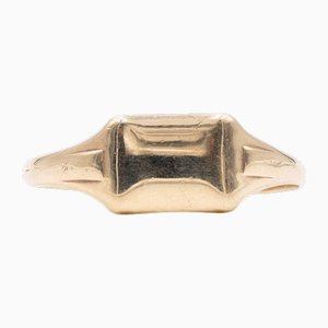 Anillo de sello vintage de oro amarillo de 8 k