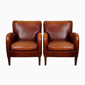 Sheep Leather Chairs, Set of 2