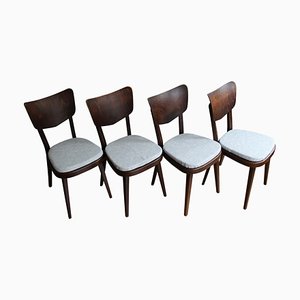 Mid-Century Dining Chairs by Ton, 1960s, Set of 4