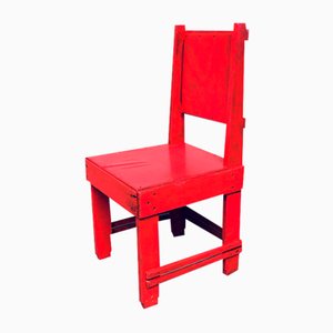 De Stijl Movement Design Red Chair attributed to Jan Wils, Netherlands, 1920s