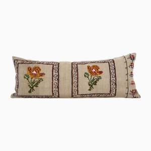 Bohemian Aubusson Camel Bedding Wool Kilim Cushion Cover