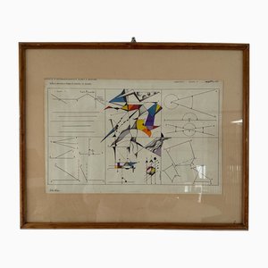 G. Colombo, Sociedad para el fomento de las artes y la artesanía Dibujo mecánico, años 70, Obra de arte en papel