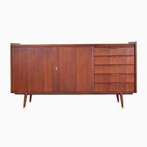 Mid-Century German Walnut Sideboard from Möbelhaus Alfred Hübner, 1960s