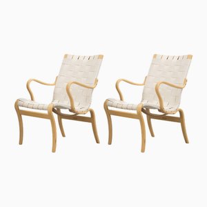 Set of Eva Lounge Chairs by Bruno Mathsson for Firma Karl Mathsson, 1960s