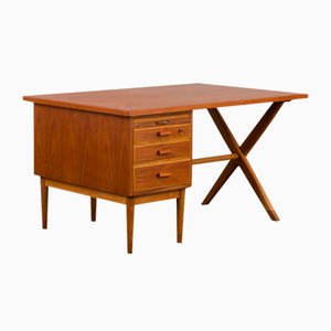 Bureau en Teck et Chêne par Børge Mogensen, 1960s