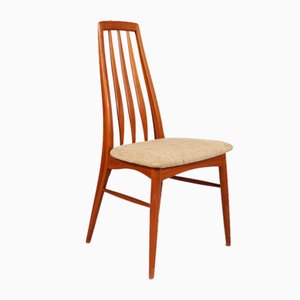 Teak Model Eva Dining Chairs by Niels Koefoed for Hornslet, Denmark, 1960s, Set of 4